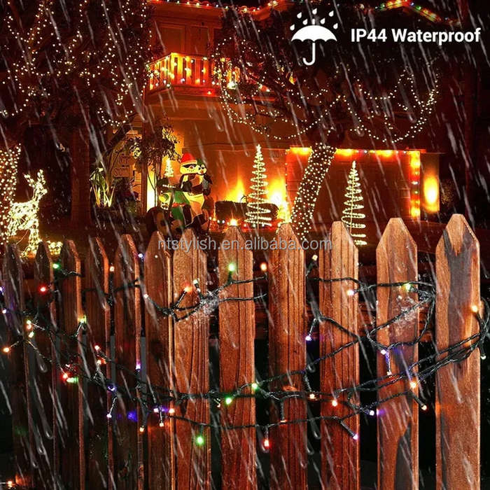 Indoor Outdoor IP44 Waterproof 240LEDs 50m RGB LED String Fairy Lights Warm White Christmas Decorate