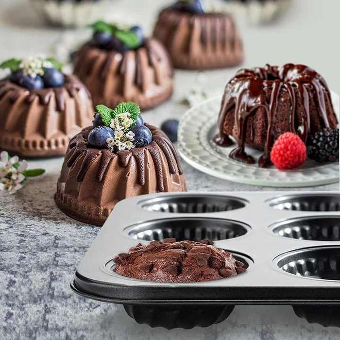 12 Cup Muffin Pan Quality Mini Cup Cake Baking Pan Mold