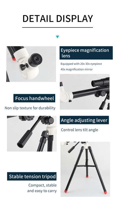 Children's Science Educational Toys Experimental Entry-level Astronomical Telescope Indoor and Outdo