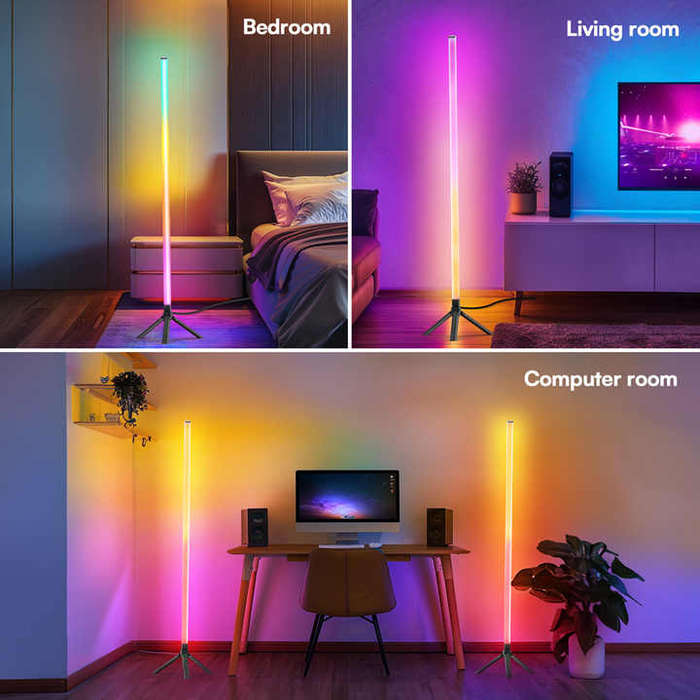 1pc Rgb Corner Floor Lamp