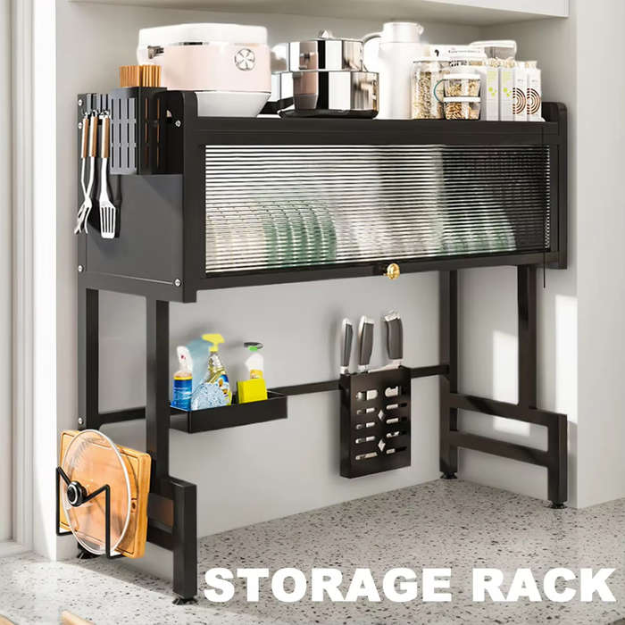 Kitchen Drain Shelf 3-Tier Multi-Functional Kitchen Storage Rack Kitchen Sink Organizer Large Over S