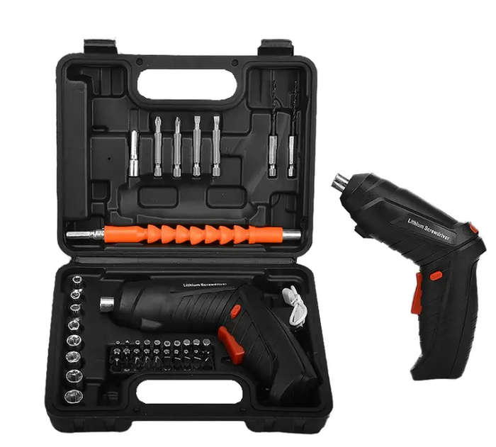 Multifunctional Rechargeable Mini Wireless Electric Power Screwdriver Set Impact Drill Household Too