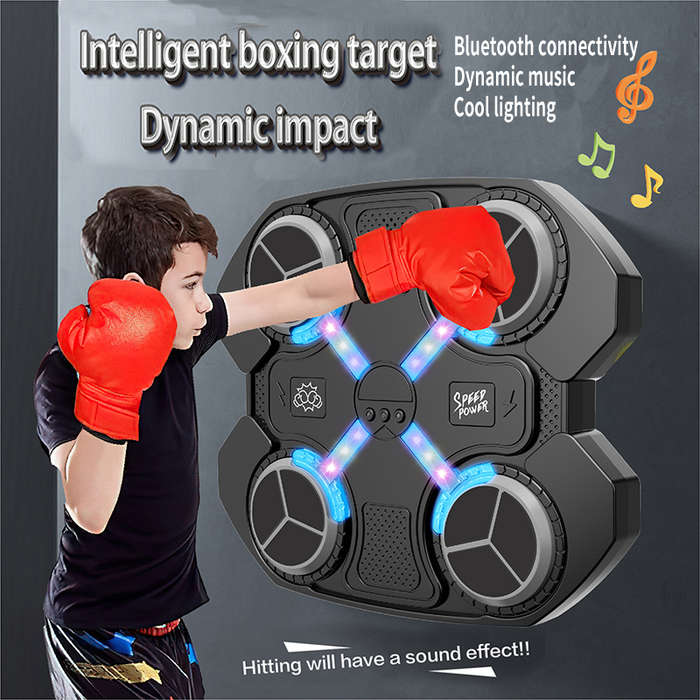 Children Wall Mount Boxing Toy Training Smart Pad Reaction Music Boxing Machine Target Wall with Lo