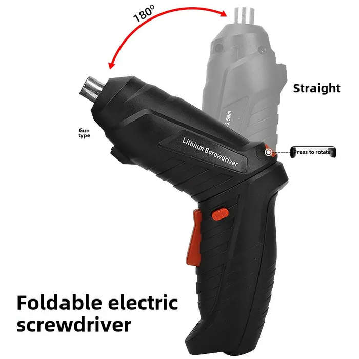 Multifunctional Rechargeable Mini Wireless Electric Power Screwdriver Set Impact Drill Household Too