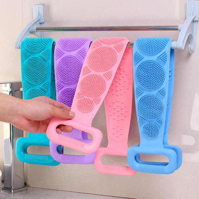 Silicone Brushes Bath Towels Rubbing Back