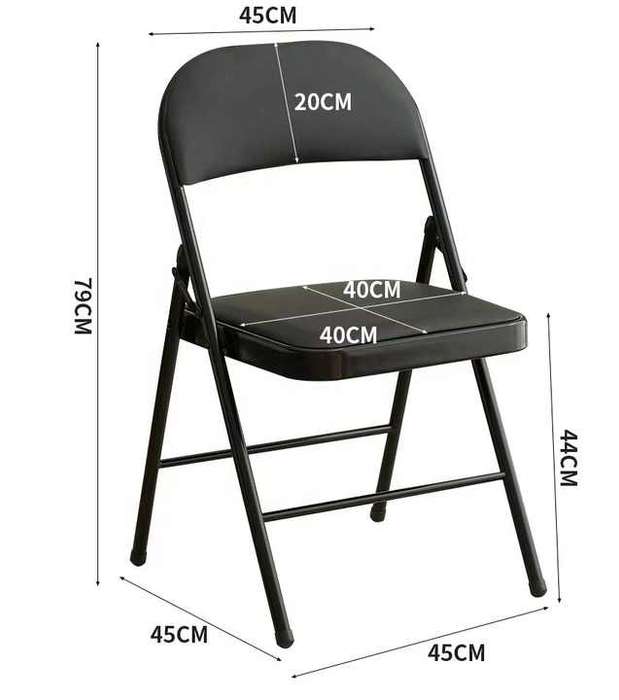 Training Office Chair Leather Comfortable Folding Chairs Garden Vintage Backrest Leisure Home Chair