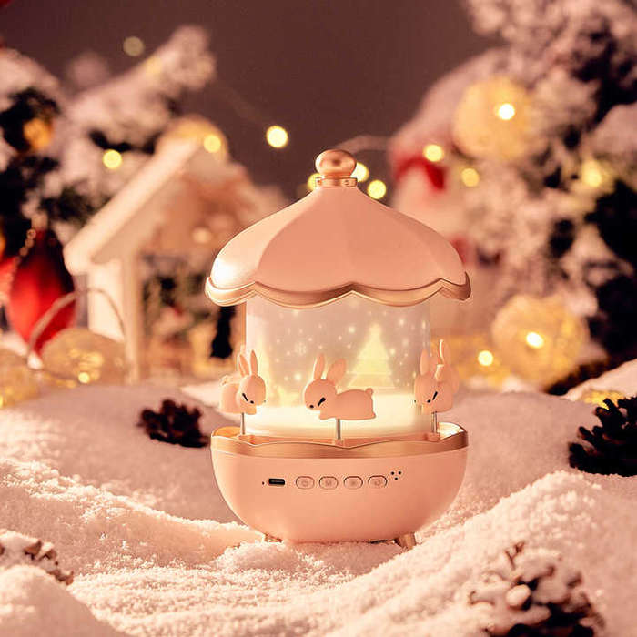 12 Films Projector Carousel Decoration Rotary Kindergarten LED Baby Light Kids Bedroom Music NightLi