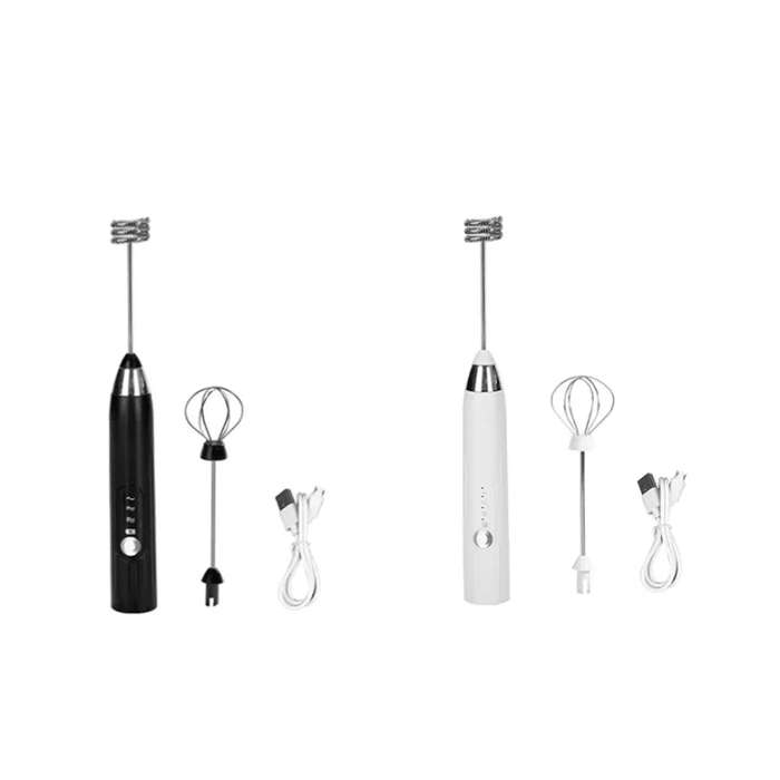 Electric Milk Frother Automatic Milk Foam Maker Stainless Steel Whisk USB Mini Drink Mixer Blender