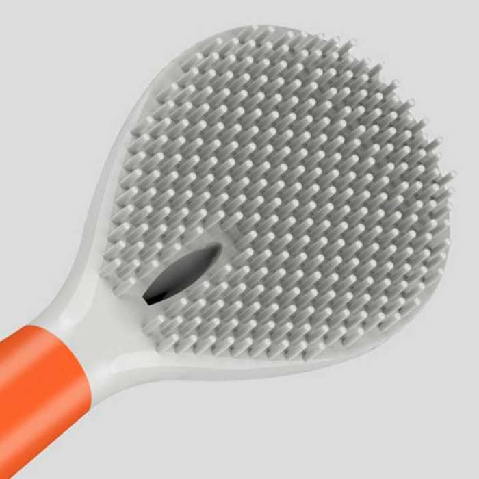 Silicone Toilet Bowl Brush Refillable Handle Dispenser Bathroom Scrubber Wall Mount TPR Toilet Brush