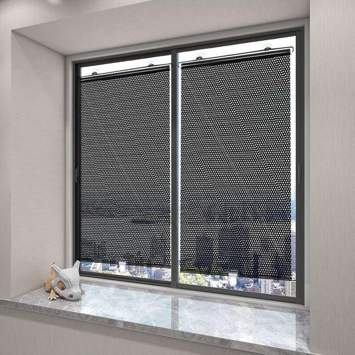 Light Filtering Saft and Durable Fabric Window Shades Roller Blinds for Office
