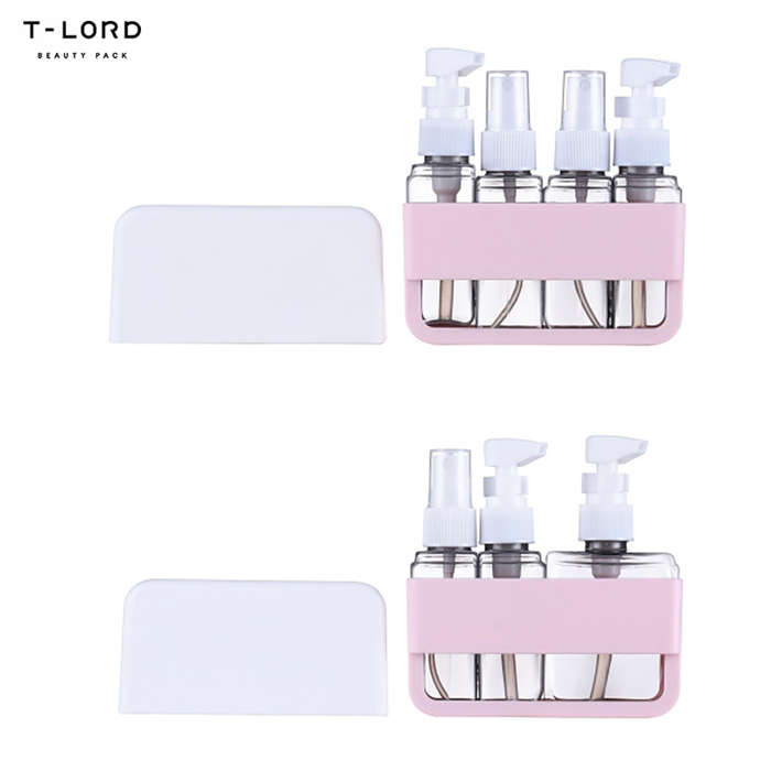Travel Set Plastic Empty PET Bottles 500ml Roll Pump Shampoo Lotion Cream for Skin Care Serum
