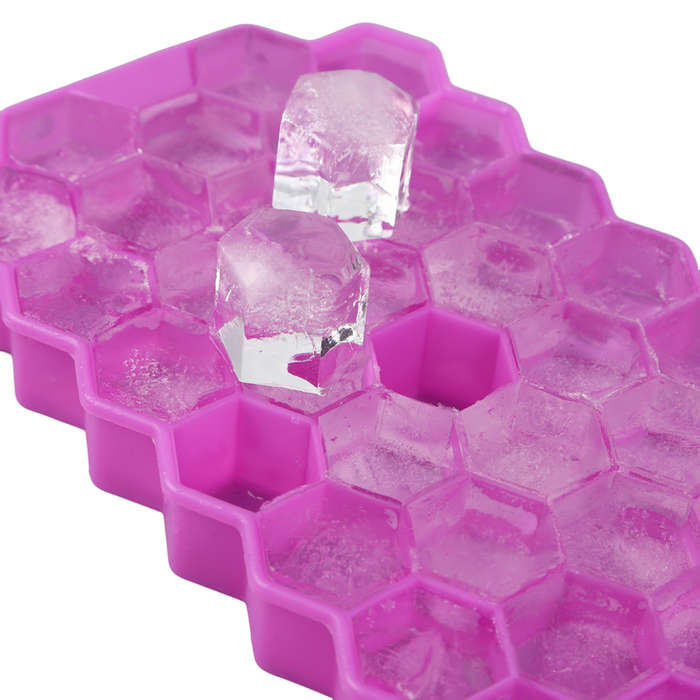 Hexagonal Silicone Ice Cube Trays Lightweight Freezer-Reusable Ball Mold for DIY Food Juice Coffee T