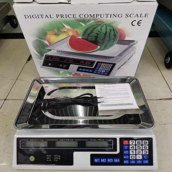 40kg Electronic Food Weighing Scale Digital Price Computing Scale