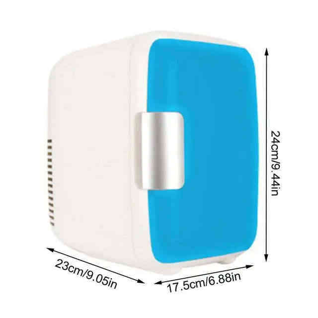 12V 4L Portable Mini Fridge Cooler Blue