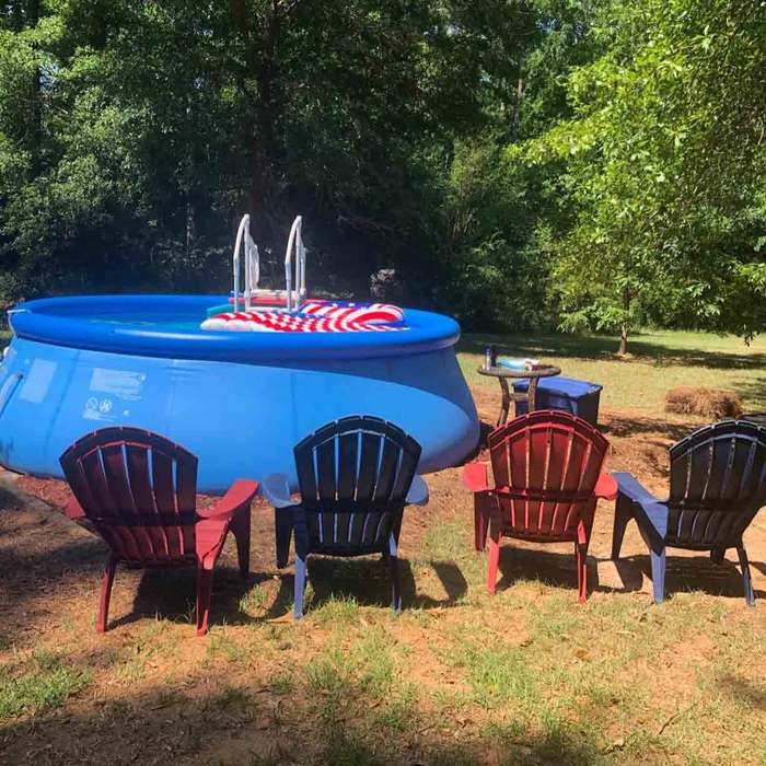 2.44 metres Inflatable Swimming Pool for Adults - 7-9 Person Capacity, 600L+ Water Capacity, 1 Air V