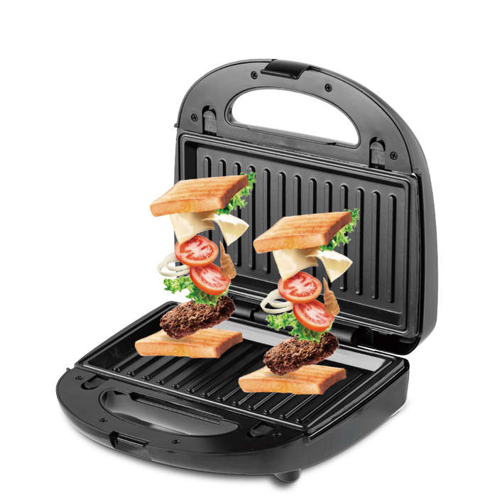 Toaster Waffle Iron Professional Nuts Donut Sandwich Maker Grill with Non-stick Plates