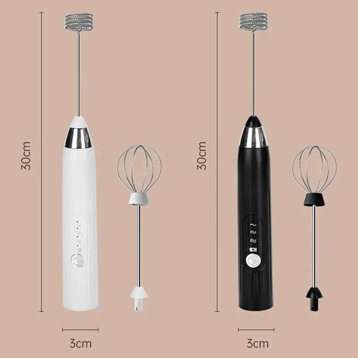 Electric Milk Frother Automatic Milk Foam Maker Stainless Steel Whisk USB Mini Drink Mixer Blender