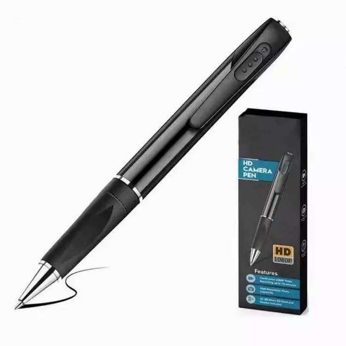 Small Ballpoint Pen Camera FULL HD 1080P With Built-in Microphone Security Camera for Home Office Vi
