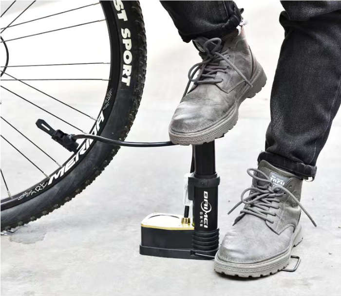 Mini Pedal High Pressure Air Pump Bicycle Car Basketball Toy Household Convenient Foot Pump