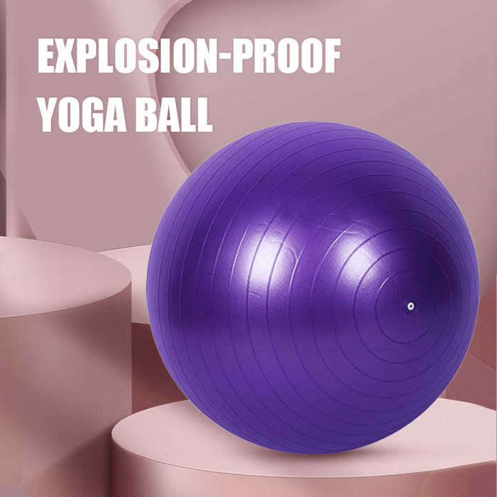 Circle Fitness Yoga Ball Inflatable PVC Exercise Ball Stability Balance Yoga Ball 65CM