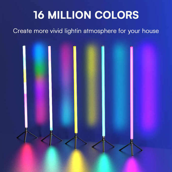 1pc Rgb Corner Floor Lamp