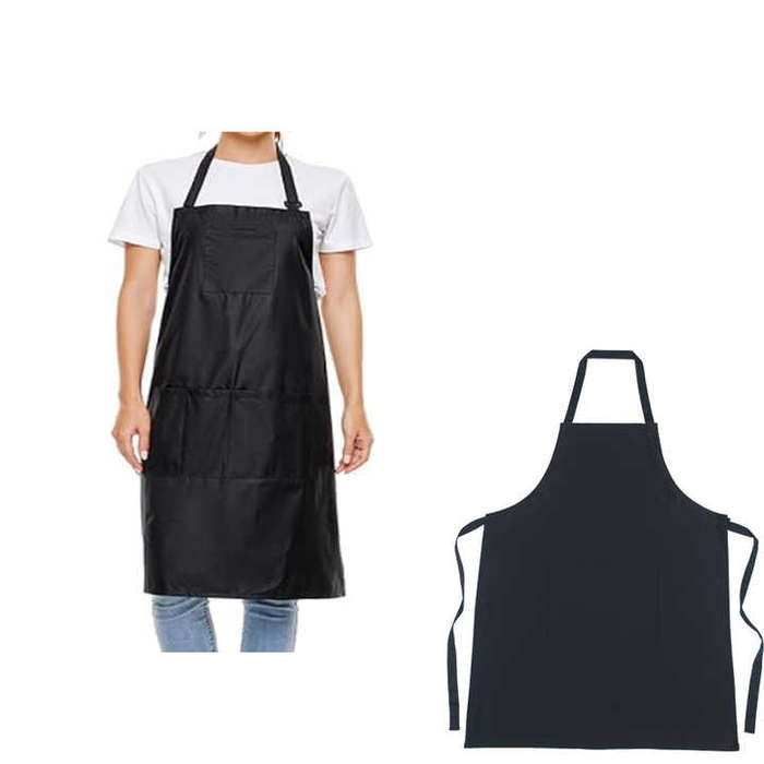 Custom Water-Proof Black Hair Salon Apron Made of Polyester-for Nail Salons Direct Factory Supply