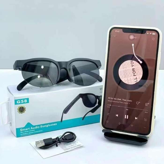 AI Translation Glasses Headset G58 Wireless Sunglasses With Microphone Outdoor Music Player Voice As