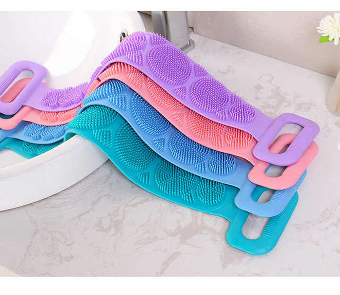 Silicone Brushes Bath Towels Rubbing Back