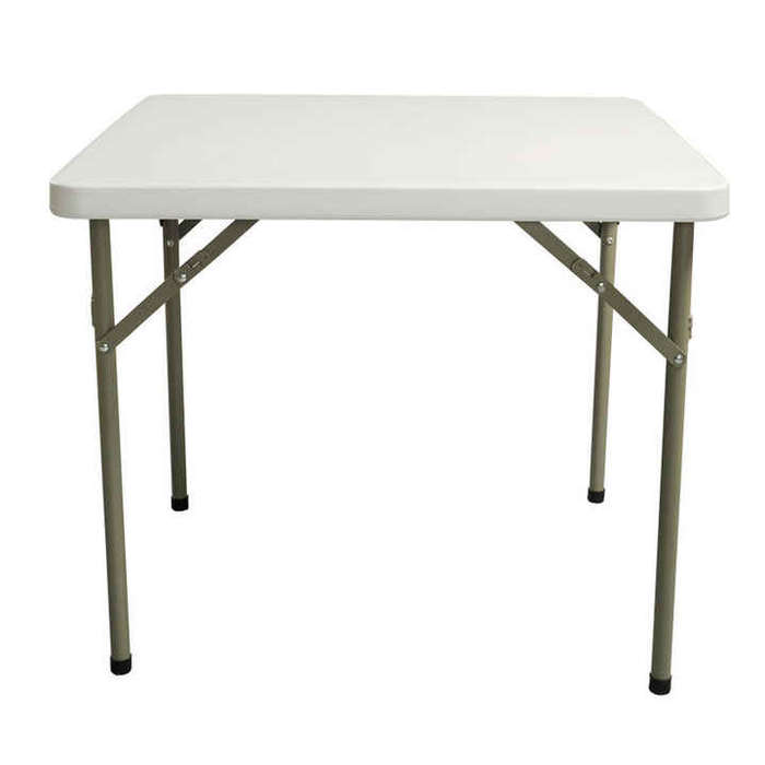 4FT/5FT/6FT/8FT Foldable Picnic Table for Garden Banquet BBQ Events Folding HDPE White Tables