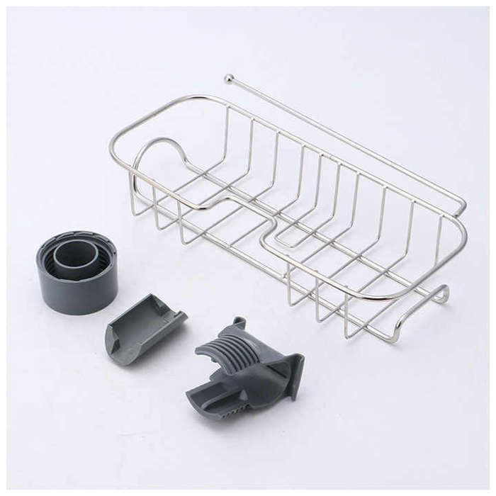 Stainless Steel Sponge Storage Bathroom Faucet Storage Rack Kitchen Faucet Storage Rack