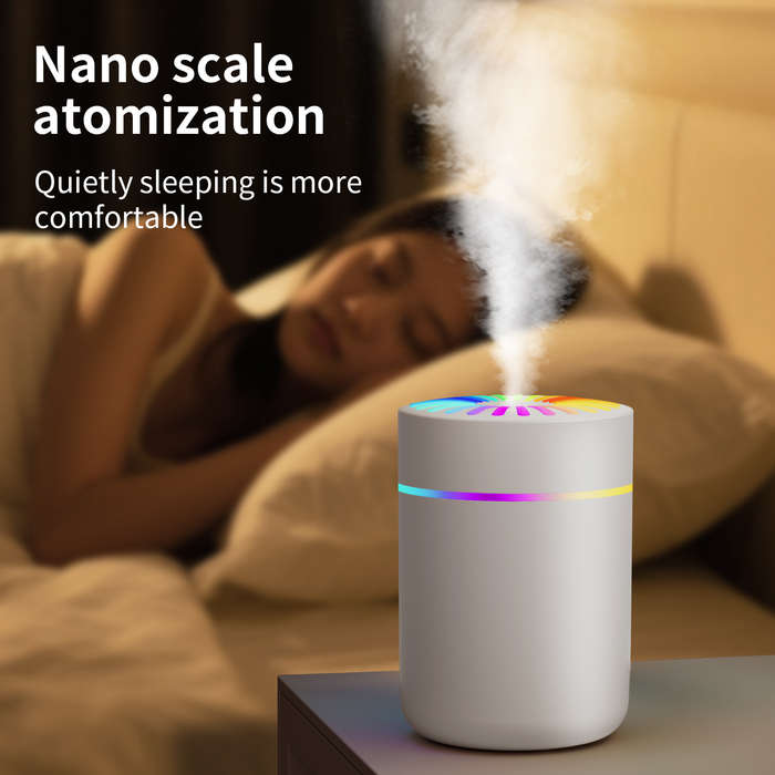 Portable Mini Ultrasonic USB Air Humidifier Colorful LED Light Hotel Office Outdoor Desktop Humidifi