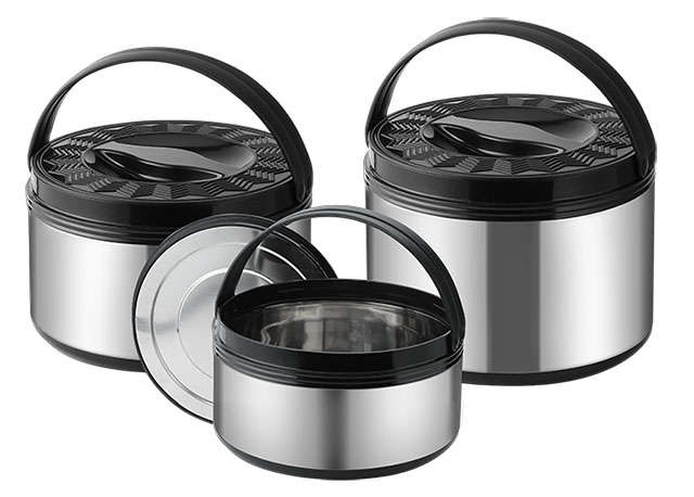 Thermos Food Warmer Container 3pcs Set2.5/5/8L