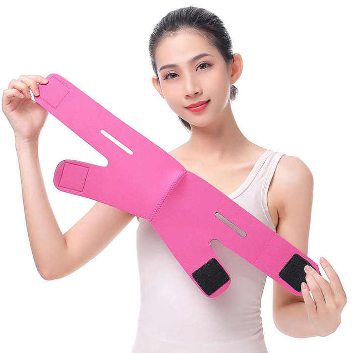 V Face Shaper Slimming Strap V Line Lifting Chin Strap Ultra-thin Chin Cheek Belt Bandage