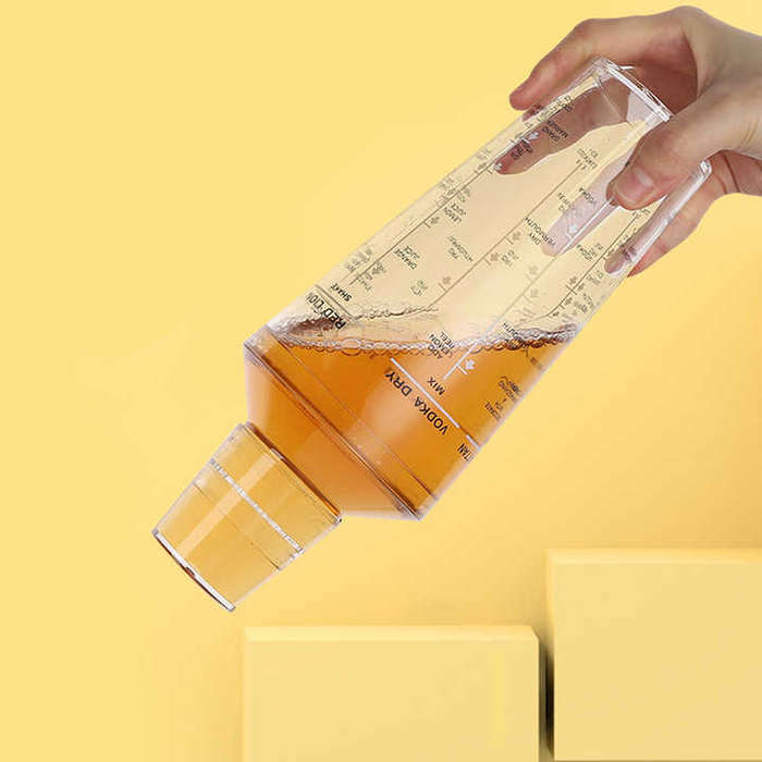 530ML Ice Shaker Cup Drink Mixer Shaker Bottle Boba Shaker