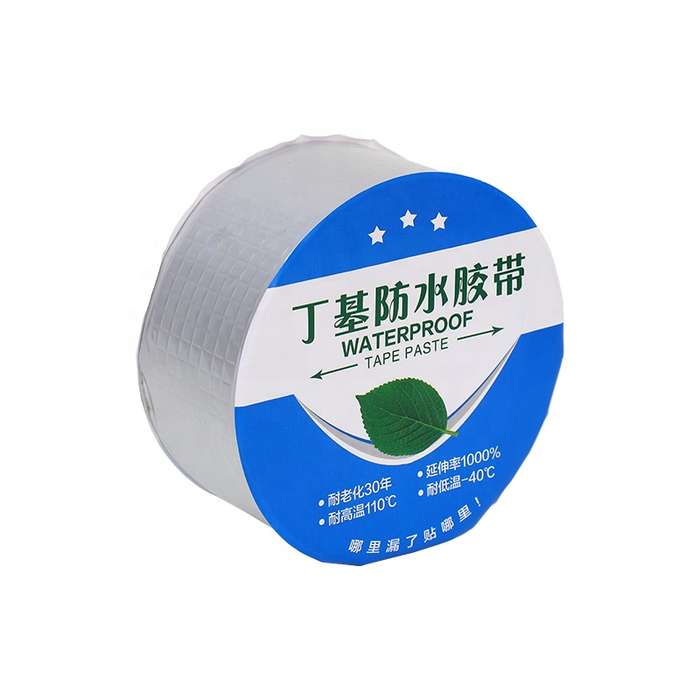 Single Sided Aluminum Foil Leak Repair Tape Water Activated Butyl Rubber Waterproof Circle Packing T