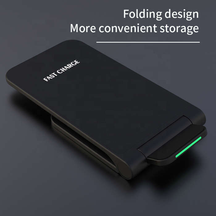 New Wireless Charger Foldable Phone Holder 15w Universal Mobile Phone Fold Charging Desktop Station
