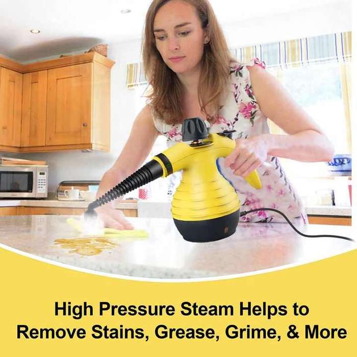 Custom Multi-Purpose Handheld Pressurized Steam Cleaner With 9 Piece Accessories for Stain Removal