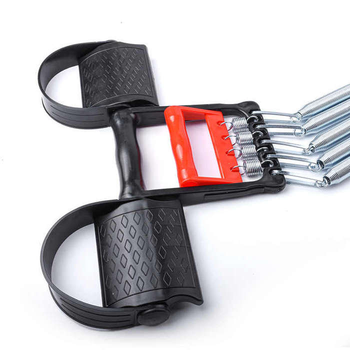Fitness Equipment Muscle Trainer Fitness Elastic Exercise Spring Chest Expander With Foot Pedal