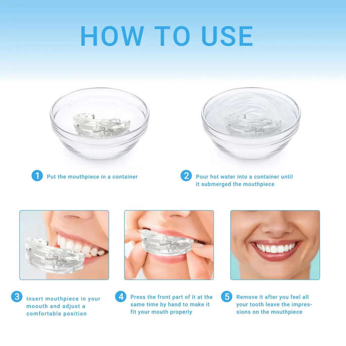 Anti Snoring Mouthpiece Adjustable Mouth Guard Effective Snore Solution for Men and Women Customizab