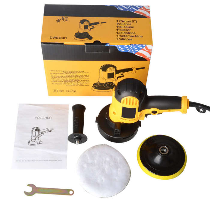 Dual Action Electric Polisher 125mm Power Tools for Car Floor & Ground Polishing Industrial & DIY G