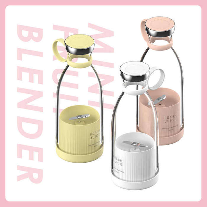 Portable Blender Mixer Blender for Kitchen Travel Office, USB-C Rechargeable Mini Blender Shakes and