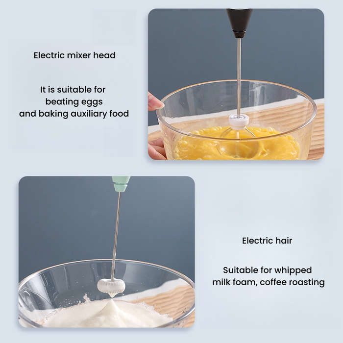 2 in 1 Electric Milk Frother USB Rechargeable