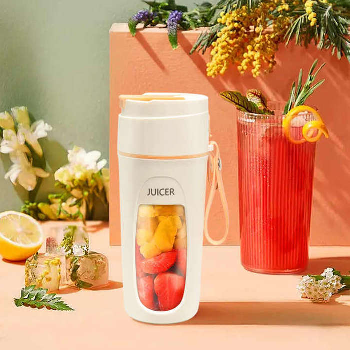 Rechargeable Mini Juice Cooking Cup Portable Wireless USB/Battery Powered Juicer Machine Household M