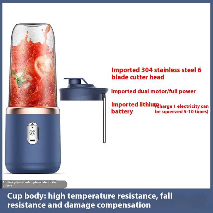 New Portable Rechargeable Small Juice Cup for Students' Home Multi-functional Juicer Juice Cup