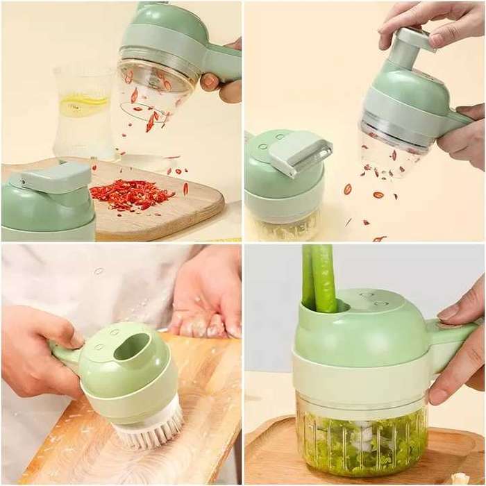 Chopper Multifunctional Electric Garlic Chopper Stainless Steel Veggie Slicer Onion Cutter Kitchen