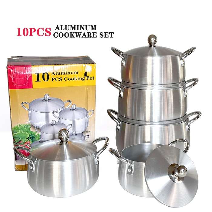 10pc alluminum cooking pot