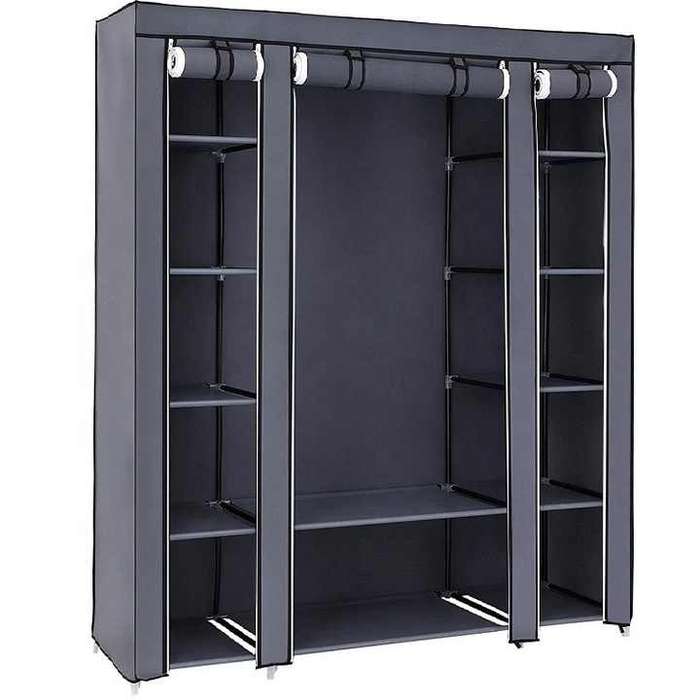 Modern Steel Wardrobes Bedroom Closet Folding Fabric Storage Cabinet for Bedroom or Hotel