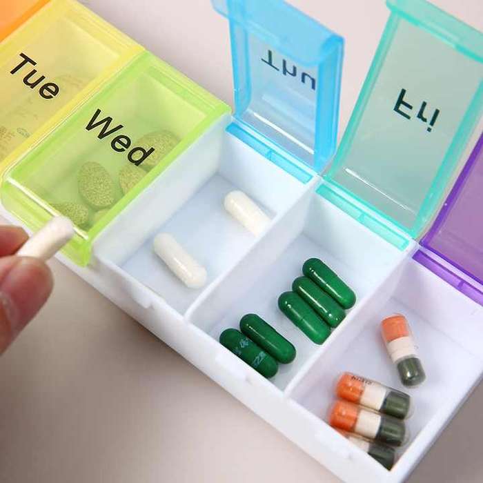 Large Capacity Portable PP Pill Box Moisture-Proof Mini Medicine Packaging Storage Cross-Border New