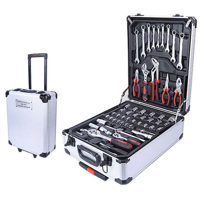 187PCS Hand Tool Sets Car Repair Tool Kit Set Mechanical Tools Box Home Socket Wrench Set Ratchet Sc