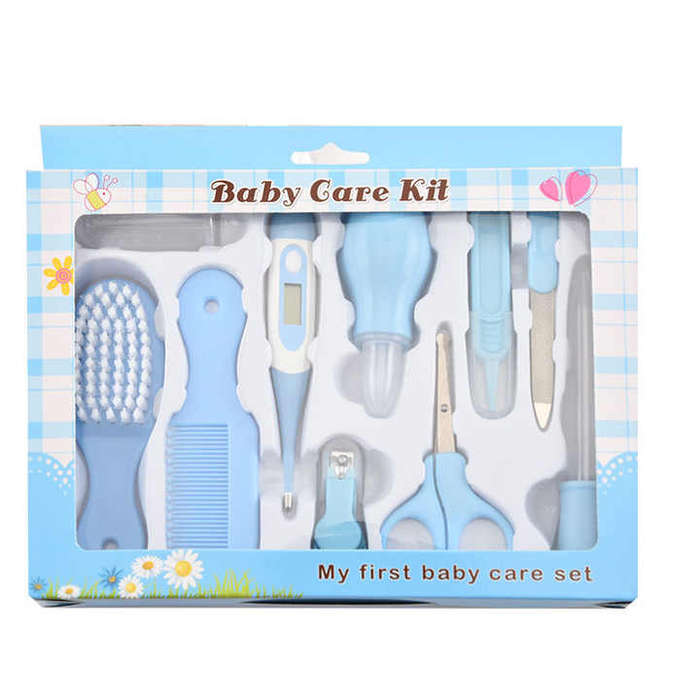 Baby Care Kit 10 Piece Set - Blue